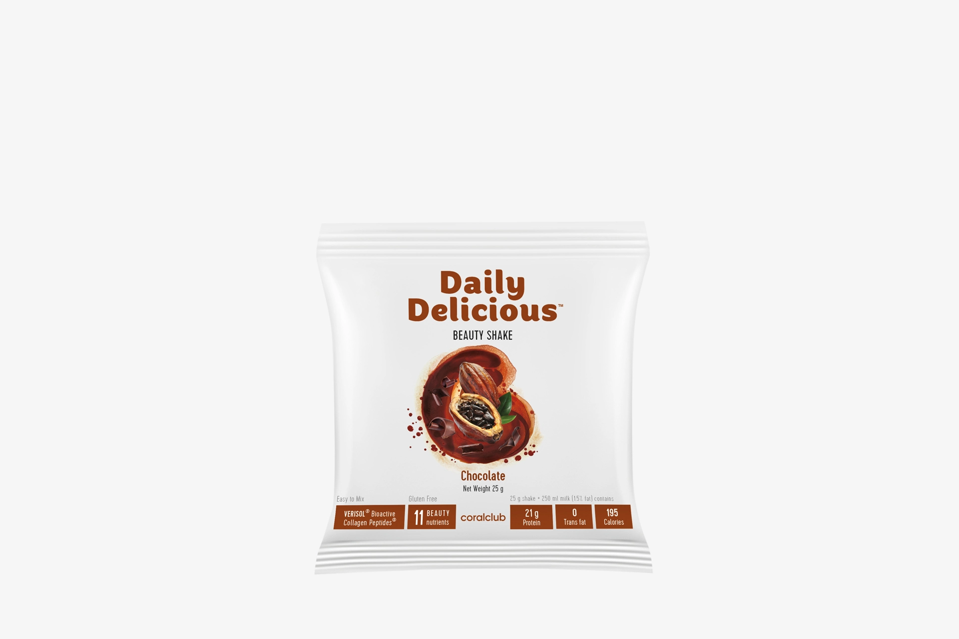 Daily Delicious Beauty Shake cu aromă de ciocolată